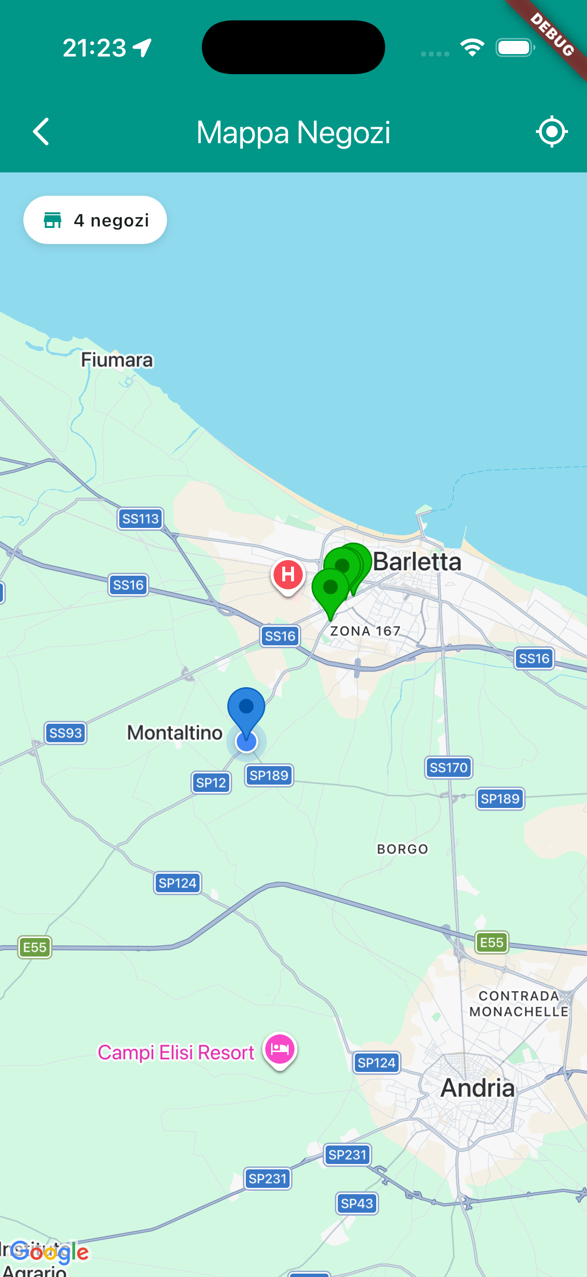 Mappa negozi AmaShop